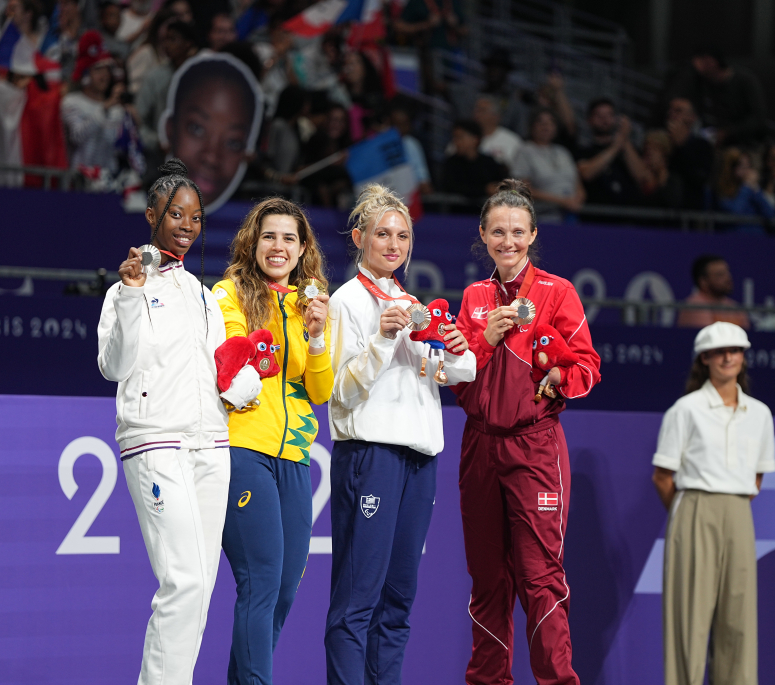 Djélika Diallo, médaillée d'argent aux Jeux Paralympiques de Paris 2024.