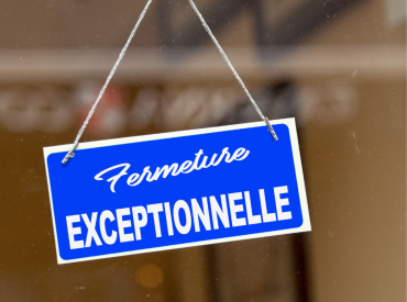 fermeture exceptionnelle