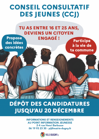 Renouvellement du Conseil Consultatif des Jeunes