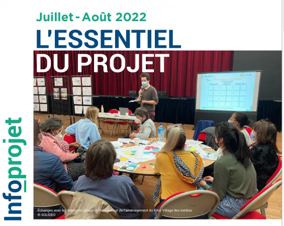 Info projet - Village des médias juillet/août 2022