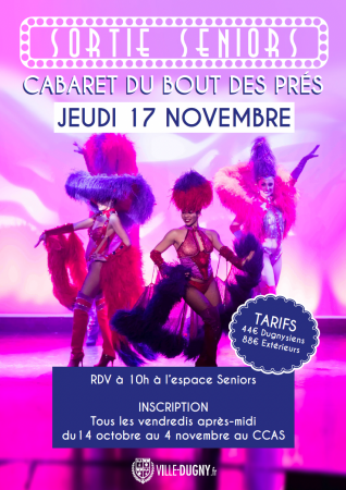 Sortie seniors : cabaret du bout des prés 