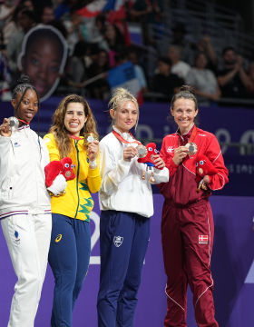 Djélika Diallo, médaillée d'argent aux Jeux Paralympiques de Paris 2024.